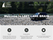 Tablet Screenshot of leftlanebrain.com